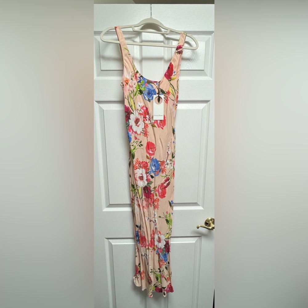 NWT Privacy Please Fitted Floral Sleeveless Dress Sz XS Spring